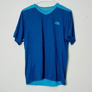 The North Face ‎ Logo T-Shirt Mens Tee BLUE SIZE SMALL FLASHDRY SHORT SLEEVE